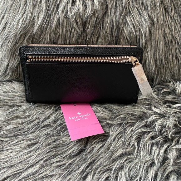 NWT Kate Spade genuine leather slim bifold wallet - Picture 3 of 5